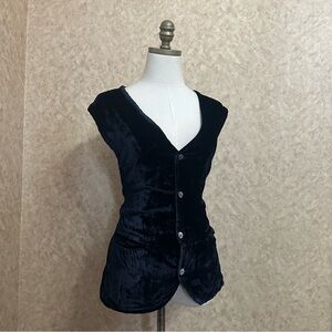 Citron Black Velvet Vest